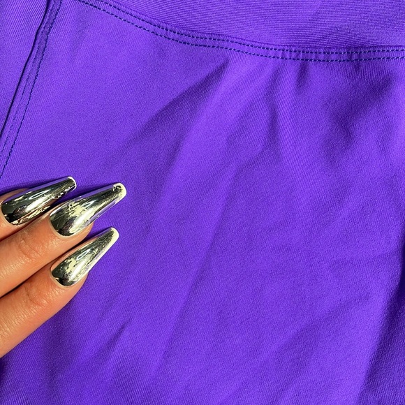 Purple high waisted leggings - Picture 4 of 6